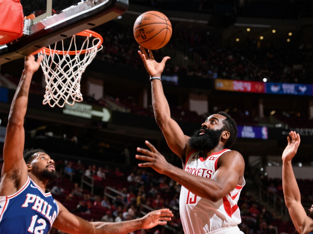 哈登高吊妙传,祖巴茨转身勾手完美命中 球星哈登的技术与洞察力
身为顶尖后卫,