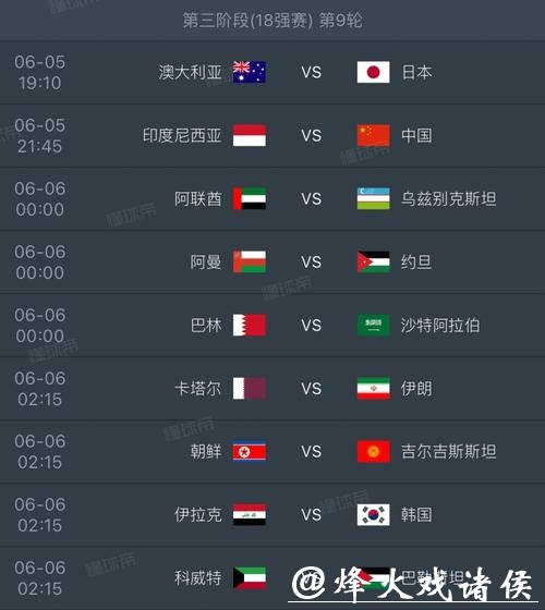 2026世界杯外围赛程及积分榜实时更新